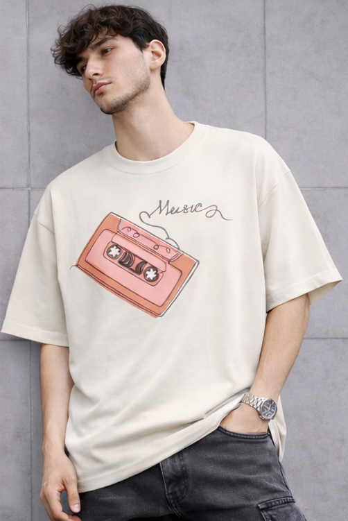 Music Unisex Oversized Tee